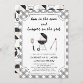 Invitation Baby shower BBQ (Devant / Derrière)
