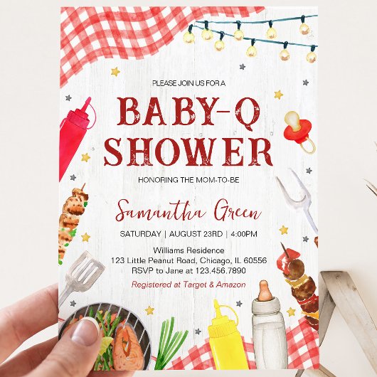 Invitation Baby Shower BBQ