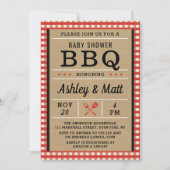 Invitation Baby shower BBQ (Devant)