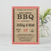 Invitation Baby shower BBQ (Debout devant)
