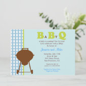 Invitation Baby shower BBQ (Debout devant)