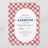 Invitation Baby shower BBQ (Devant / Derrière)