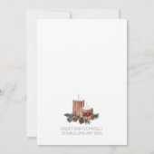 Invitation Baby shower BBQ Blanc de Noël classique simple (Dos)