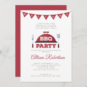 Invitation Baby shower BBQ extérieur