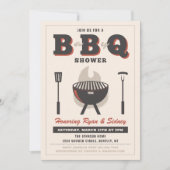Invitation Baby shower BBQ | Invitations Q pour bé (Devant)