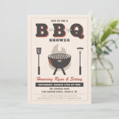 Invitation Baby shower BBQ | Invitations Q pour bé (Debout devant)