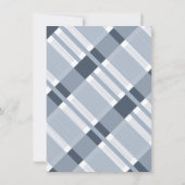 Invitation Baby shower BBQ Jardin Alimentation Plaid Bleu (Dos)