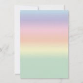 Invitation Baby shower BBQ | Pastel Rainbows Barbecue (Dos)