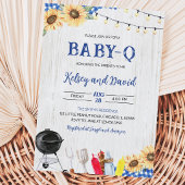 Invitation Baby Shower BBQ pour Garçon