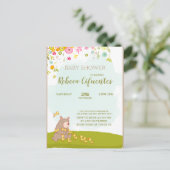 Invitation Baby Shower Bear and duckies (Debout devant)
