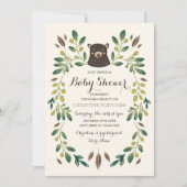 Invitation Baby shower Bear Cub (Devant)