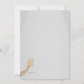 Invitation Baby shower bébé (Dos)