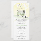 Invitation baby shower - Bébé (Devant / Derrière)