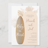 Invitation Baby shower bébé à bord (Devant)