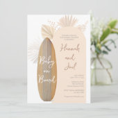 Invitation Baby shower bébé à bord (Debout devant)