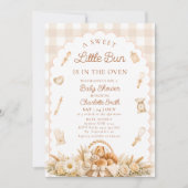 Invitation Baby-Shower Bébé au Four (Devant)