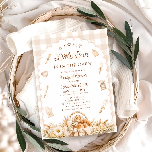 Invitation Baby-Shower Bébé au Four