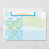 Invitation Baby shower - Bébé Baleine (Dos)