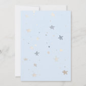 Invitation Baby shower Bébé Bleu Ballons (Dos)