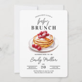 Invitation Baby shower bébé Brunch invitation, petit déjeuner (Devant)