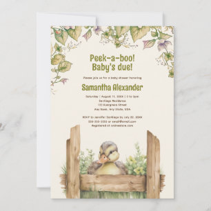 Invitation Baby shower bébé canard