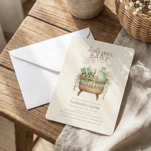 Invitation Baby Shower Bébé de Proximité