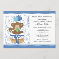 Baby shower bébé de singe doux