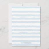 Invitation Baby shower bébé doux (Dos)