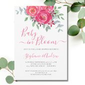 Invitation Baby shower bébé en fleurs Couples