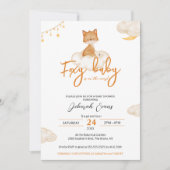 Invitation Baby shower bébé Foxy (Devant)