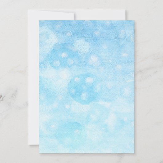 Invitation Baby shower bébé garçon (Dos)