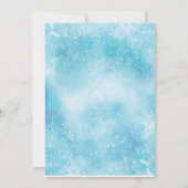 Invitation baby shower bébé snowman (Dos)