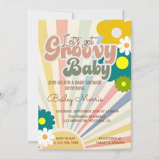 INVITATION BABY SHOWER, BÉBÉ SUPER, (Devant)