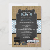 Invitation Baby shower bébé surprise, baby shower barbecue (Devant)