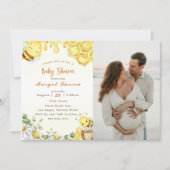 Invitation Baby shower Bee Baby shower Photo (Devant)