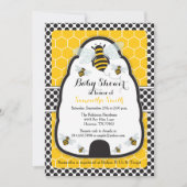 Invitation Baby shower Bee Hive/Invitation d'anniversaire (Devant)