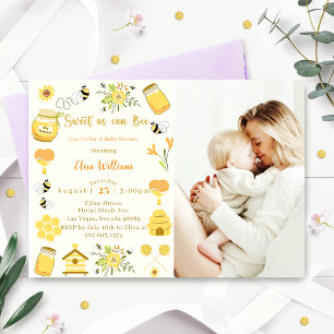 Invitation Baby shower Bee Sweet As Can Bee Photo