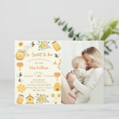 Invitation Baby shower Bee tellement doux à être photo (Debout devant)