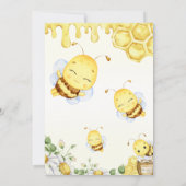 Invitation Baby shower Bee Un Peu De Miel Est En Route (Dos)