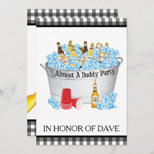 Invitation Baby shower Beer Party - Presque un papa