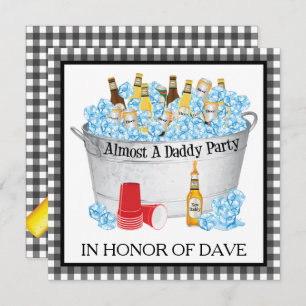 Invitation Baby shower Beer Party - Presque un papa