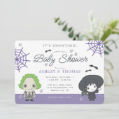 Invitation Baby shower Beetlejus (Debout devant)