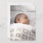 Invitation Baby shower Belé violet cheval à bascule rencontré (Dos)