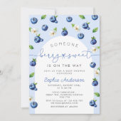 Invitation Baby shower Berry Sweet Blueberry (Devant)