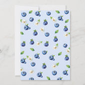 Invitation Baby shower Berry Sweet Blueberry (Dos)