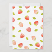 Invitation Baby shower Berry Sweet Strawberry (Dos)