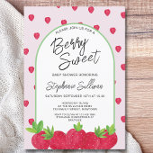 Invitation Baby shower Berry Sweet Strawberry