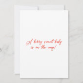 Invitation Baby shower Berry Sweet Strawberry (Dos)