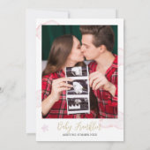 Invitation BABY SHOWER BGirl Par Mail Teddy Bear Photo (Dos)