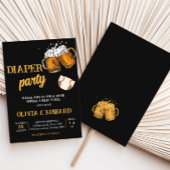 Invitation Baby shower Bière et Diapers